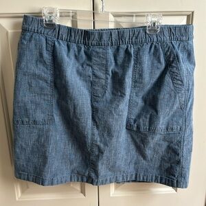 Lands End chambray skort